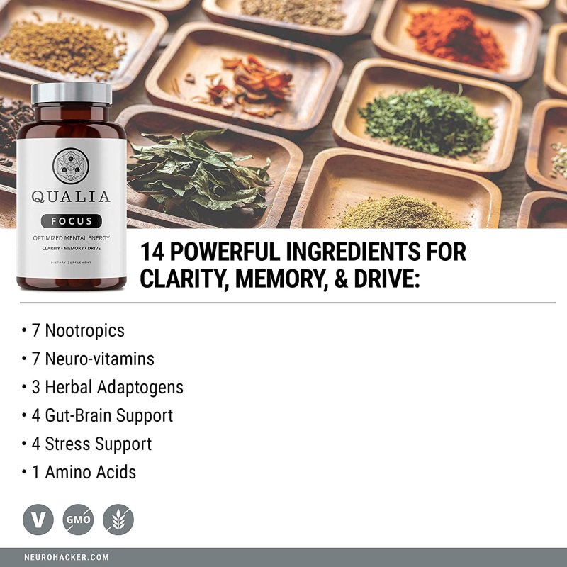 QUALIA FOCUS BRAIN BOOSTER SUPPLEMENT - 40 TABLET