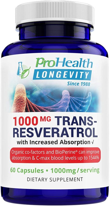 PROHEALTH LONGEVITY 1000 MG TRANS RESVERATROL - 60 TABLET
