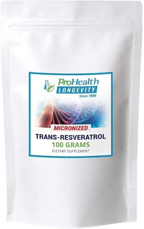 PROHEALTH LONGEVITY BULK MICRONIZED TRANS RESVERATROL - 100 G