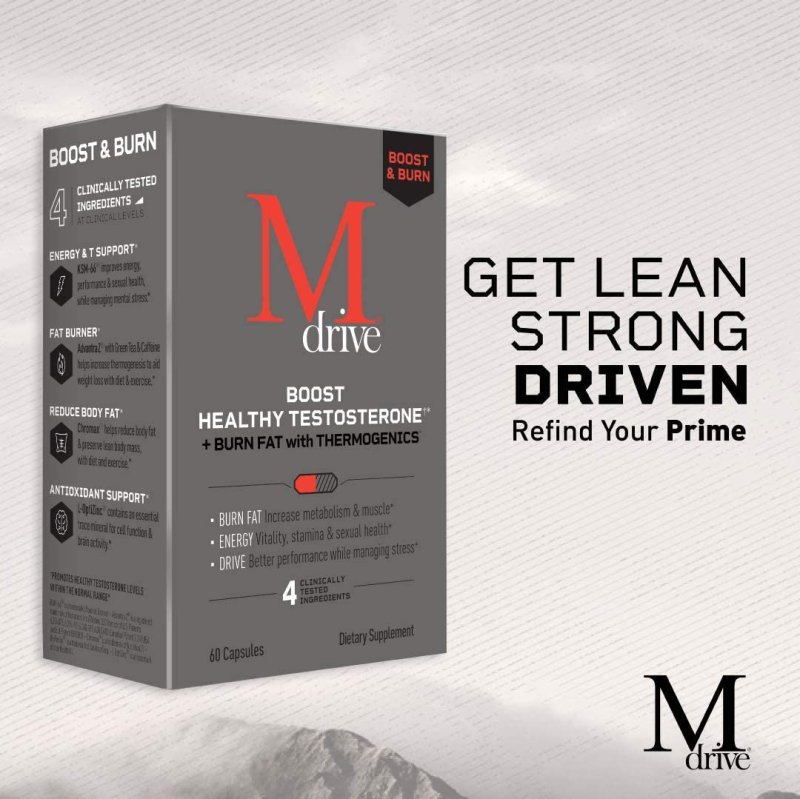 MDRIVE BOOST AND BURN TESTOSTERONE - 60 TABLET