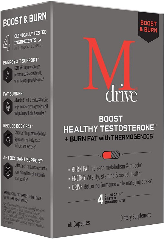 MDRIVE BOOST AND BURN TESTOSTERONE - 60 TABLET