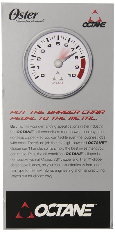 OSTER PROFESSIONAL OCTANE CORDLESS CLIPPER - 1 COUNT