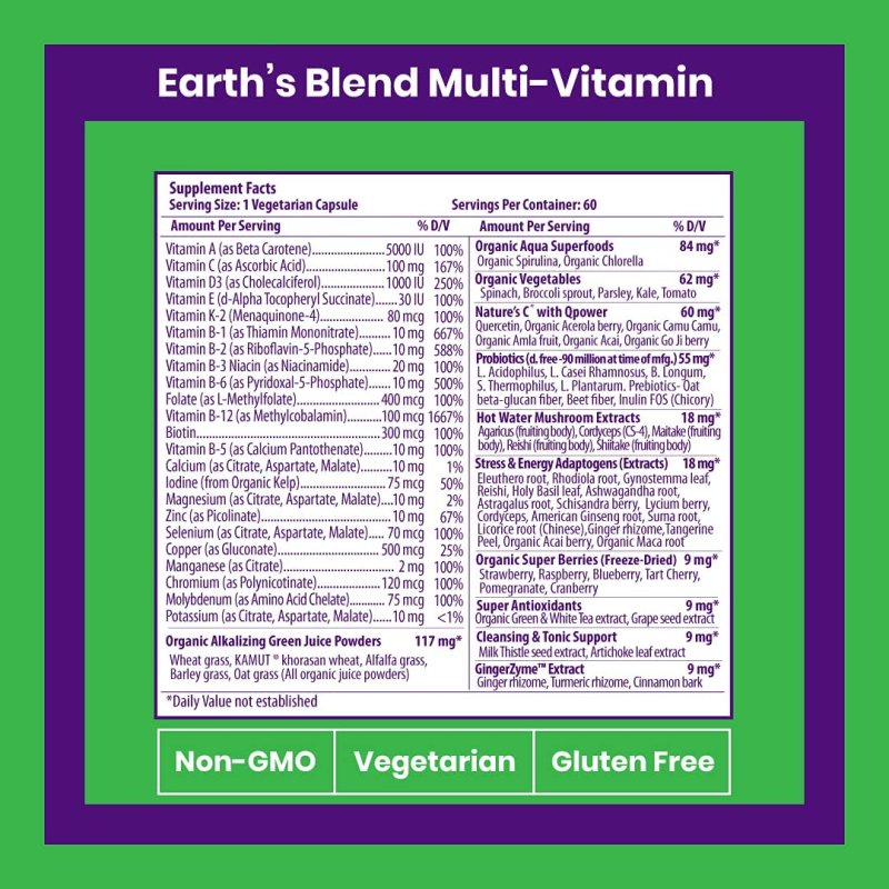 PARADISE HERBS SUPERFOOD MULTIVITAMIN - 60 TABLET