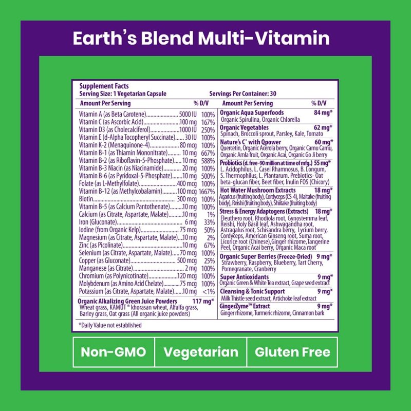 PARADISE HERBS SUPERFOOD MULTIVITAMAN - 30 TABLET