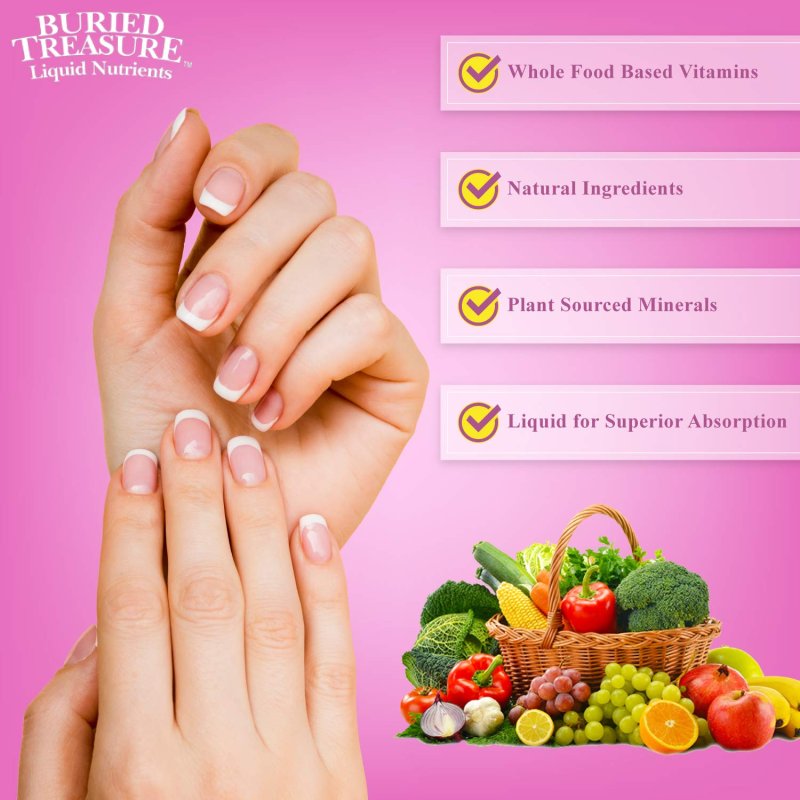 BURIED TREASURE HAIR SKIN AND NAILS - 473 ML