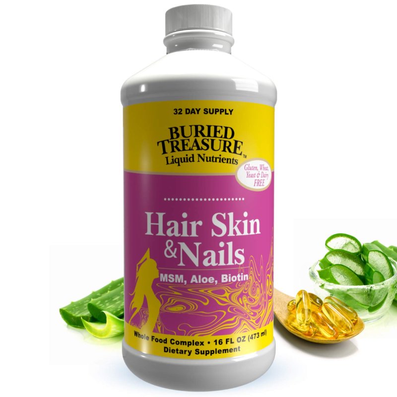 BURIED TREASURE HAIR SKIN AND NAILS - 473 ML
