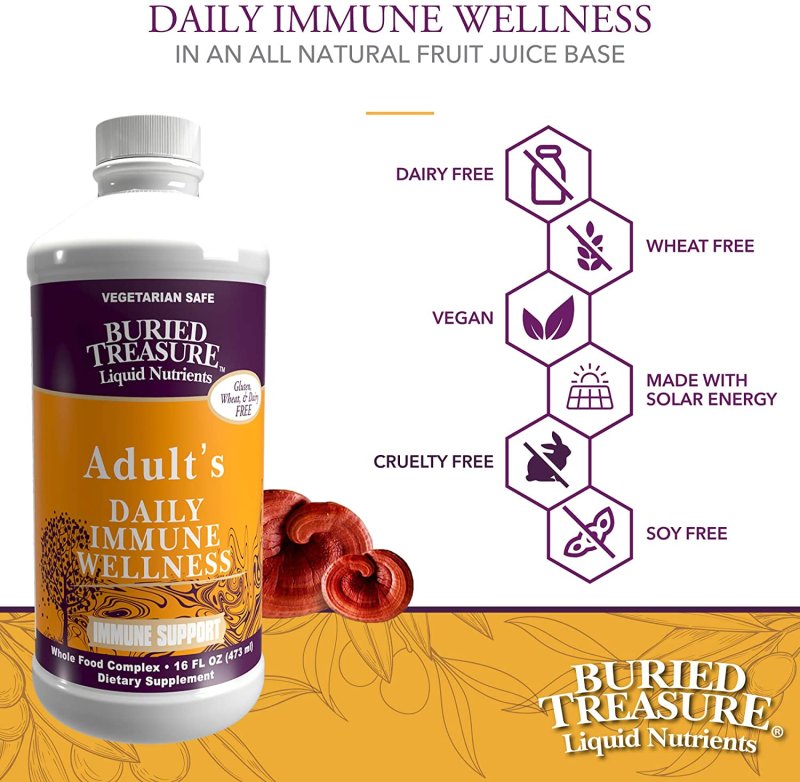 BURIED TREASURE ADULT DAILY IMMUNE WELLNESS - 473 ML