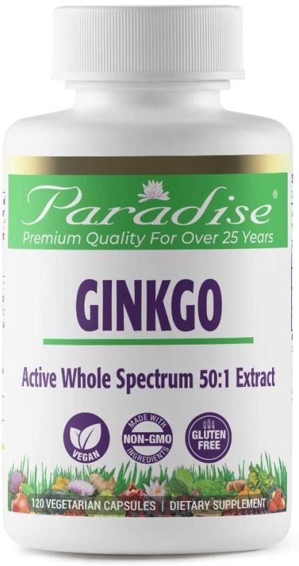 PARADISE HERBS GINKGO - 120 TABLET