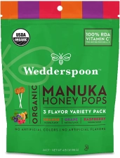 WEDDERSPOON ORGANIC MANUKA HONEY POPS - 24 COUNT