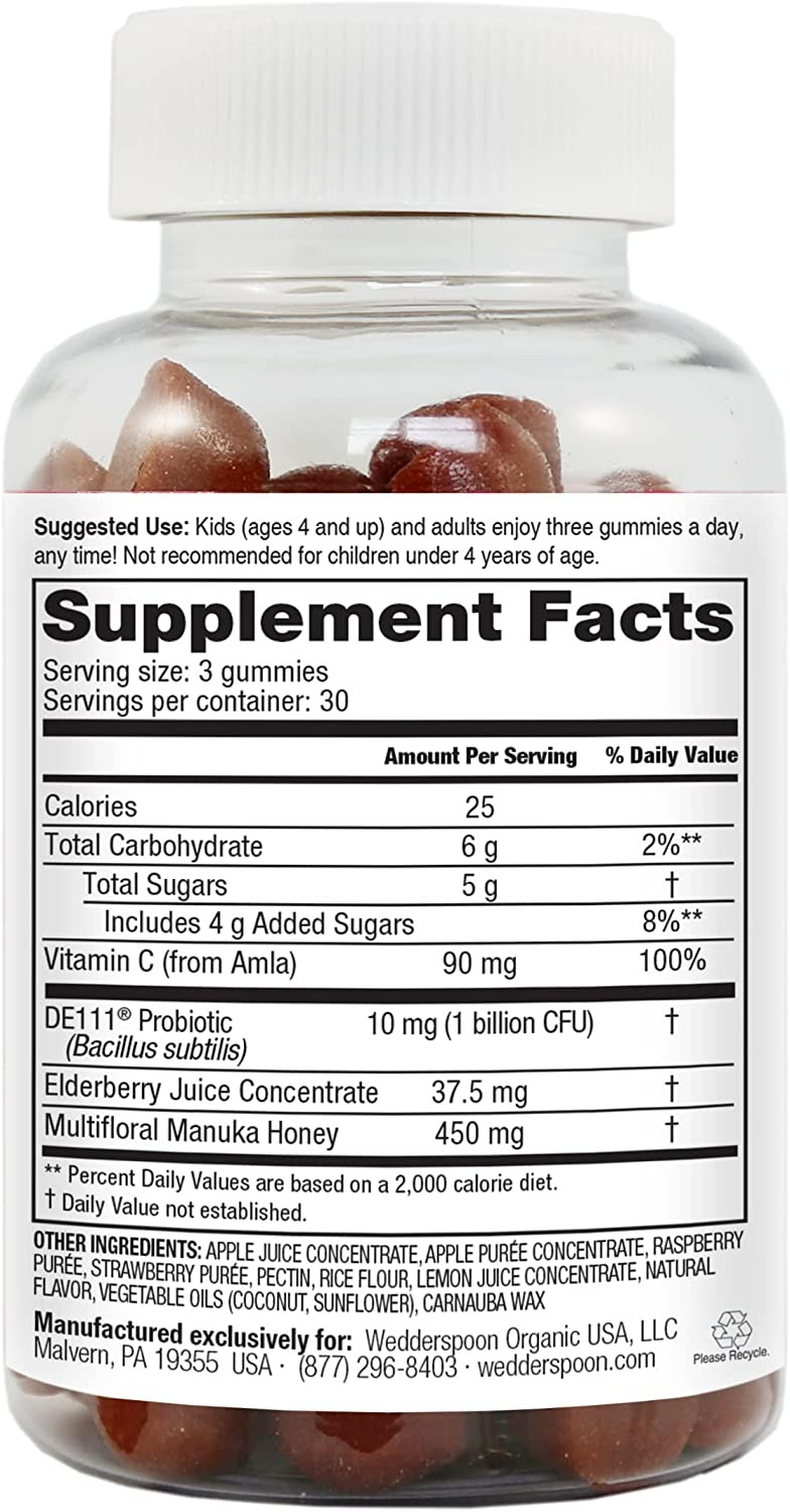 WEDDERSPOON MANUKA HONEY IMMUNITY GUMMIES - 90 COUNT