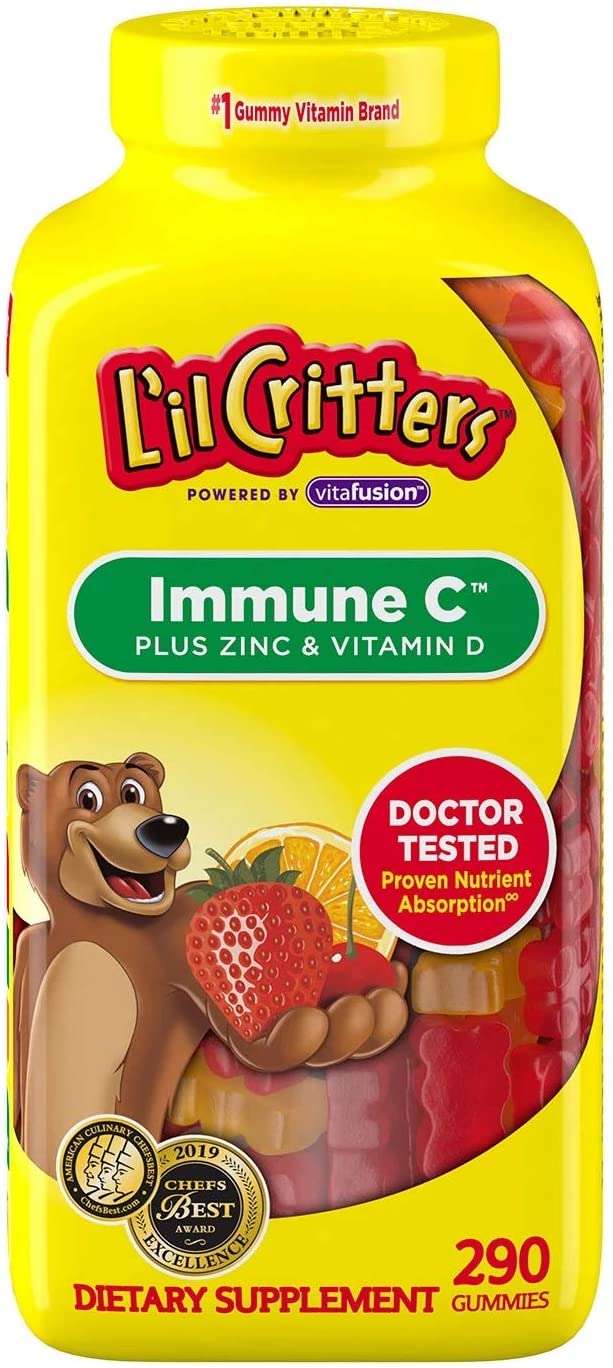 L'IL CRITTERS  IMMUNE C PLUS ZINC AND VITAMIN D - 290 GUMMIES