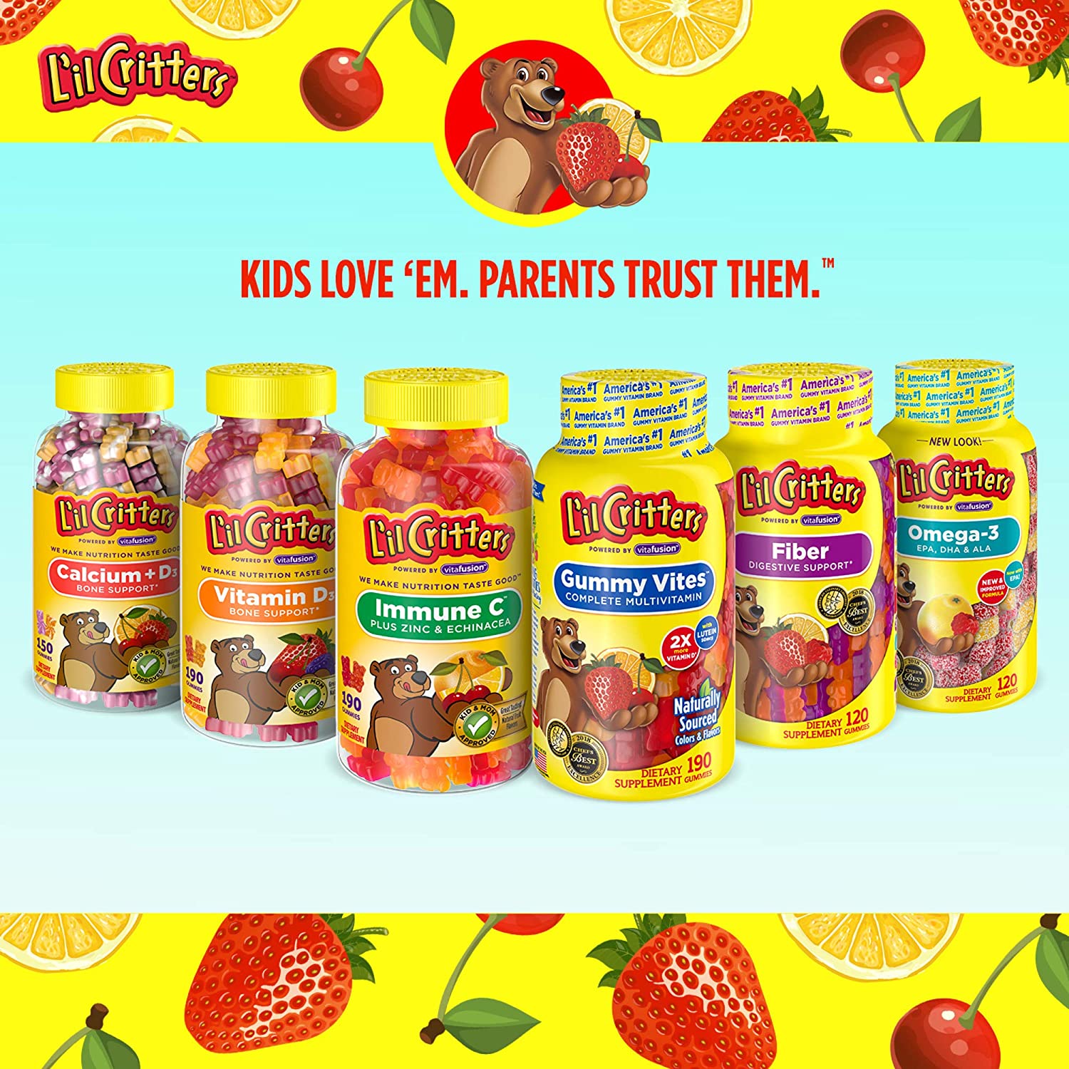 L'IL CRITTERS KIDS CALCIUM - 150 GUMMIES