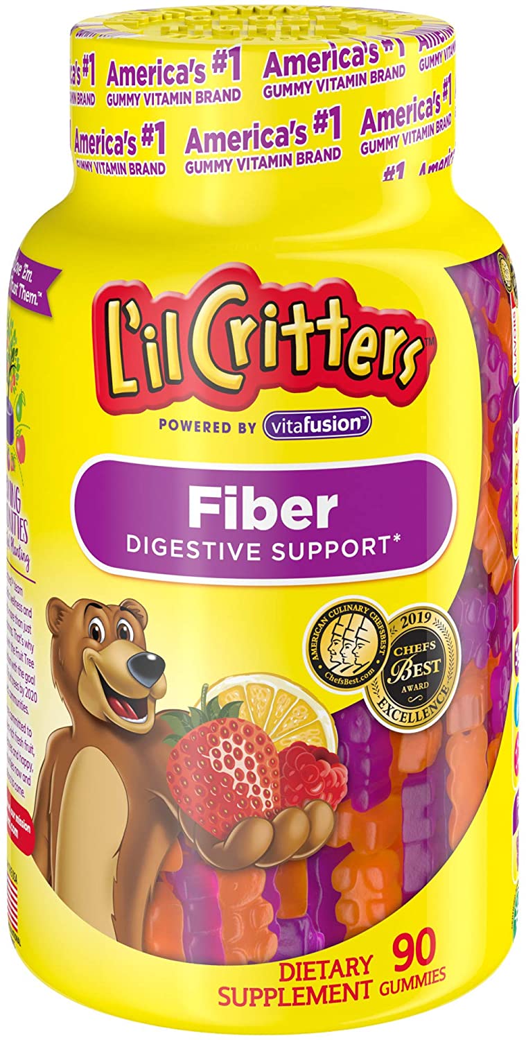 L'IL CRITTERS KIDS FIBER - 90 GUMMIES
