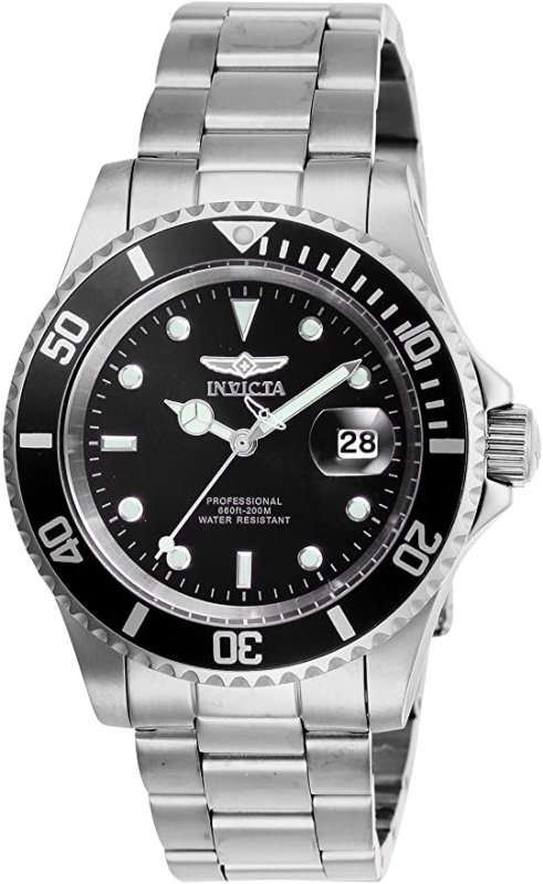 INVICTA MEN'S PRO DIVER QUARTZ WATCH WITH STAINLESS STEEL STRAP