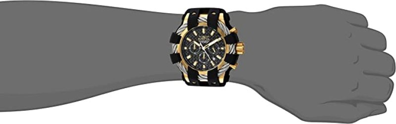 INVICTA MEN'S BOLT STAINLESS STEEL QUARTZ WATCH WITH SILICONE STRAP