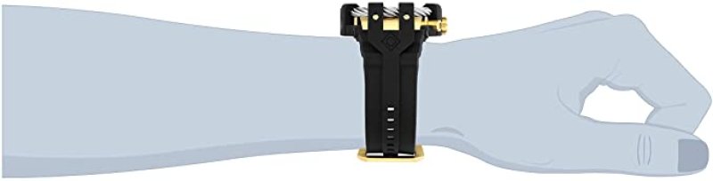 INVICTA MEN'S BOLT STAINLESS STEEL QUARTZ WATCH WITH SILICONE STRAP