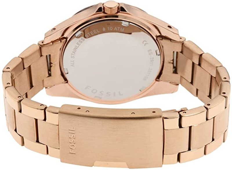 FOSSIL WOMEN'S RILEY STAINLESS STEEL CRYSTAL-ACCENTED MULTIFUNCTION QUARTZ WATCH