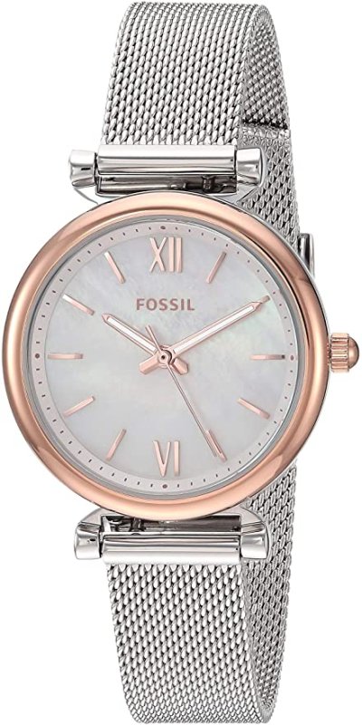 FOSSIL WOMEN'S CARLIE MINI STAINLESS STEEL QUARTZ WATCH
