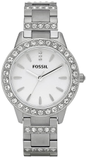 FOSSIL WOMEN'S JESSE STAINLESS STEEL CRYSTAL-ACCENTED DRESS QUARTZ WATCH