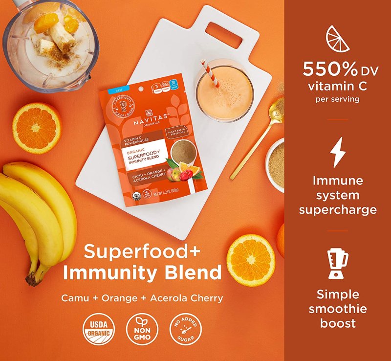 NAVITAS ORGANICS ORGANIC SUPERFOOD IMMUNITY BLEND - 120 G