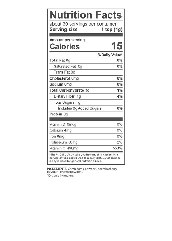 NAVITAS ORGANICS ORGANIC SUPERFOOD IMMUNITY BLEND - 120 G