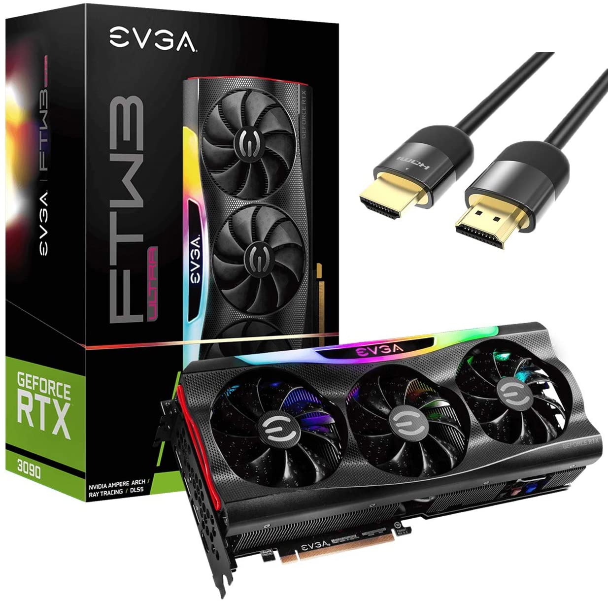 EVGA GEFORCE RTX 3090 FTW3 ULTRA GAMING GRAPHICS CARD - 24 GB