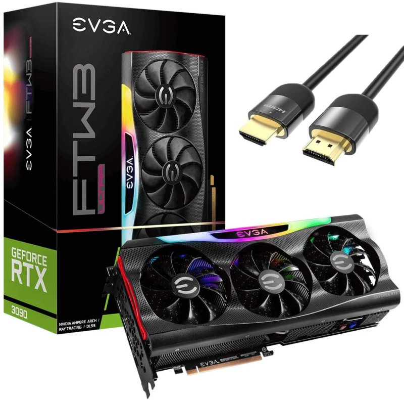 EVGA GEFORCE RTX 3090 FTW3 ULTRA GAMING GRAPHICS CARD - 24 GB