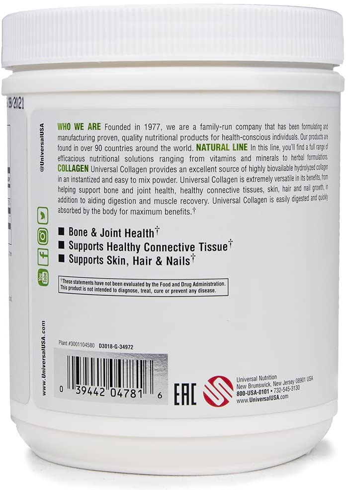 UNIVERSAL NUTRITION COLLAGEN - 60 COUNT