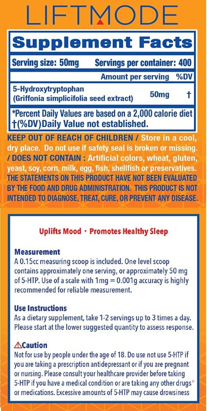 LIFTMODE 5-HTP POWDER - 50 G