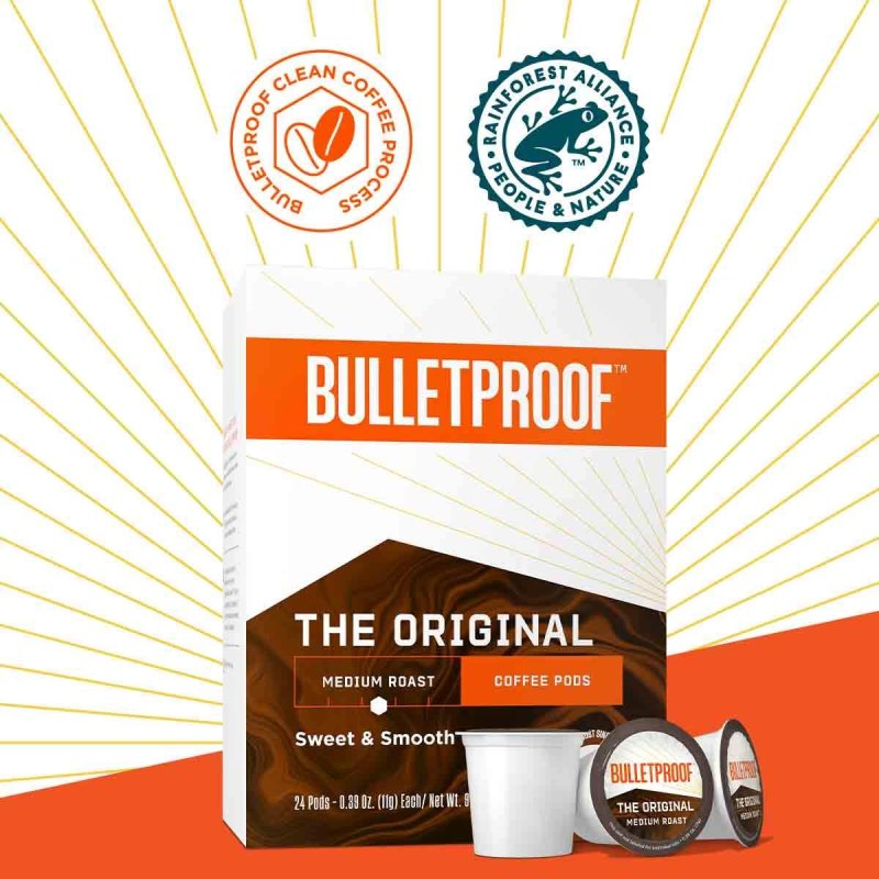 BULLETPROOF THE ORIGINAL MEDIUM ROAST COFFEE PODS - 24 COUNT