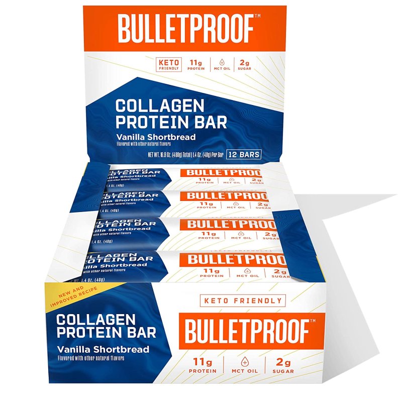 BULLETPROOF COLLAGEN PROTEIN BARS - 12 PACK