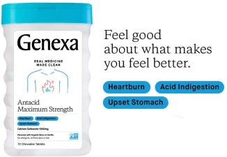 GENEXA ANTACID MAXIMUM STRENGTH - 72 TABLET
