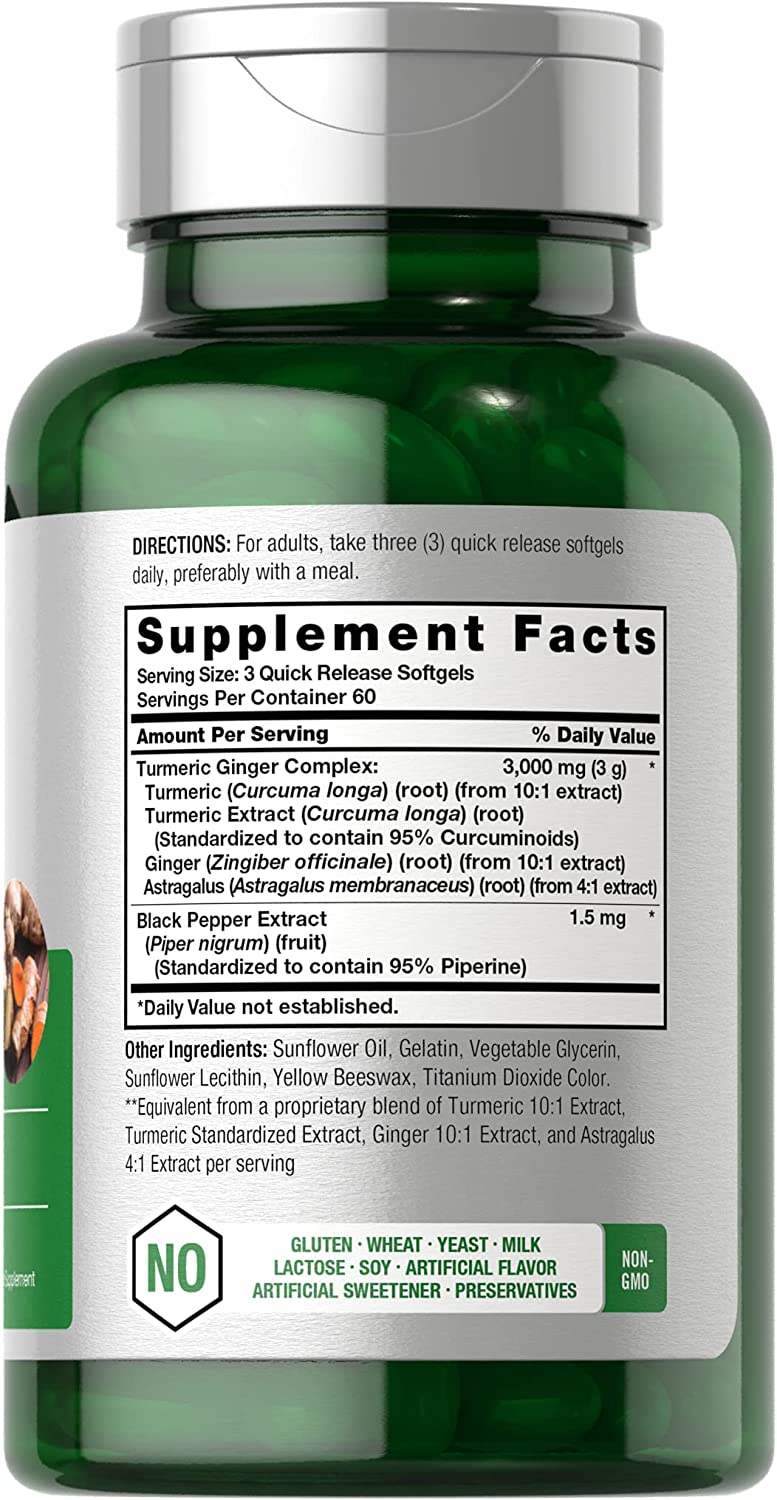 HORBAACH TURMERIC AND GINGER SUPPLEMENT - 180 TABLET