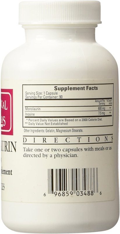 ECOLOGICAL FORMULAS MONOLAURIN - 90 TABLET