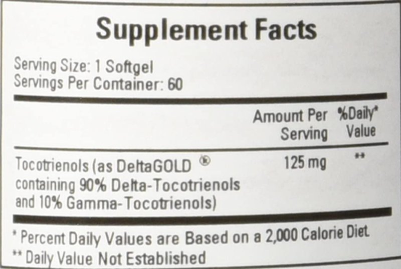 ECOLOGICAL FORMULAS TOCOTRIENOLS - 60 TABLET