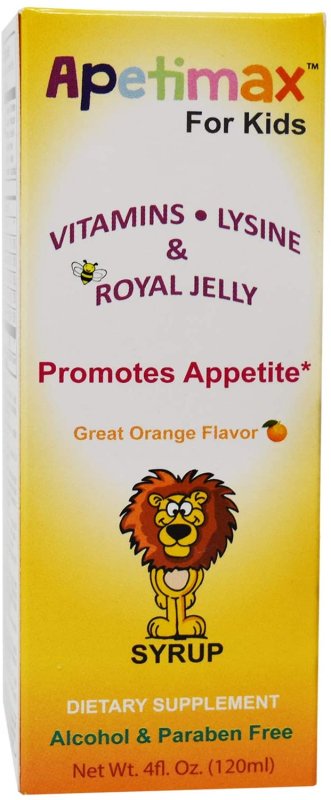 APETIMAX VITAMINS LYSINE ROYAL JELLY - 120 ML
