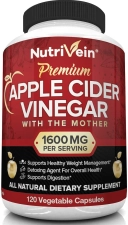 NUTRIVEIN APPLE CIDER VINEGAR CAPSULES - 120 CAPSULES