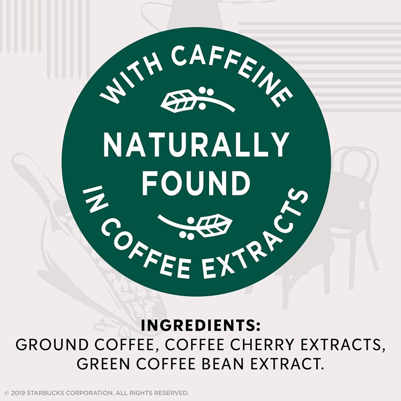 STARBUCKS  COFFEE PODS WITH 2 X CAFFEINE - 10 COUNT