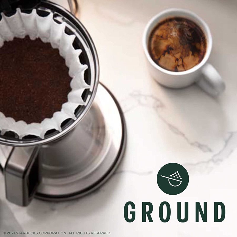 STARBUCKS DARK ROAST GROUND COFFEE - 12 OZ