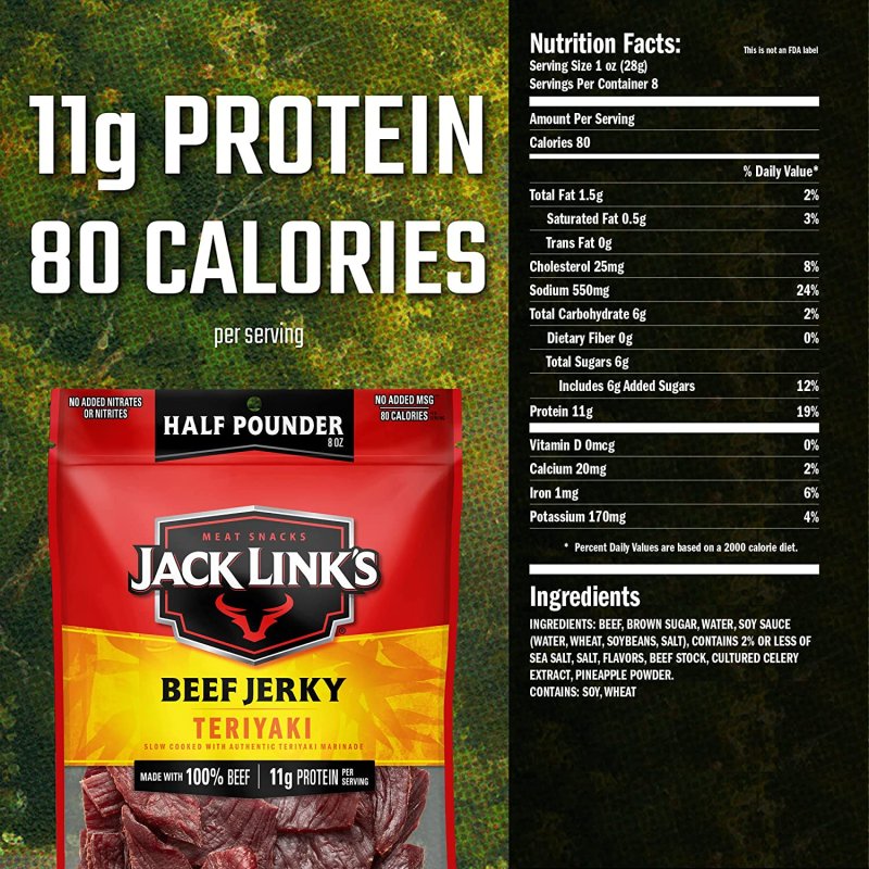 JACK LINKS BEEF JERKY - 8 OZ