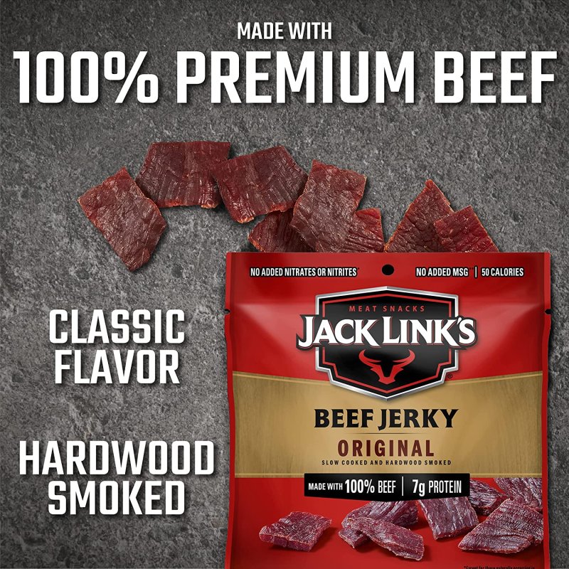 JACK LINK BEEF JERKY - 20 COUNT