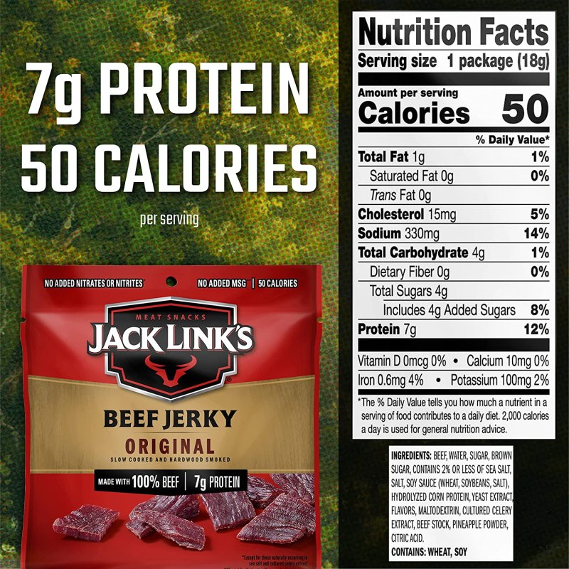 JACK LINK BEEF JERKY - 20 COUNT