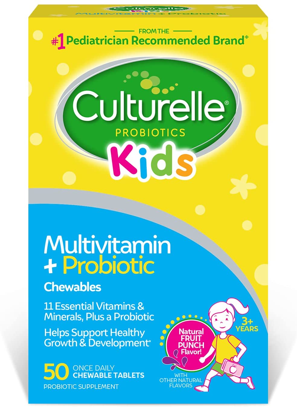 CULTURELLE KIDS MULTIVITAMIN + PROBIOTIC - 50 COUNT