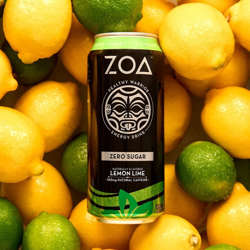 ZOA ZERO SUGAR LEMON LIME - 12 PACK