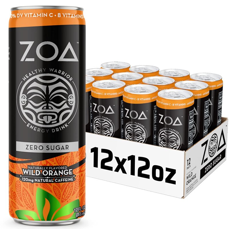 ZOA ZERO SUGAR ALL FLAVORS BUNDLE - 60 PACKS