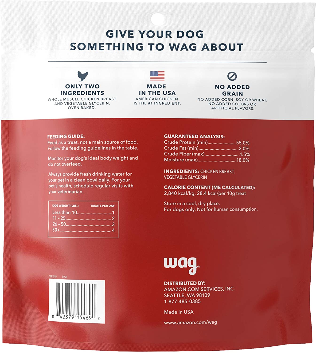 WAG JERKY CHICKEN - 453 G