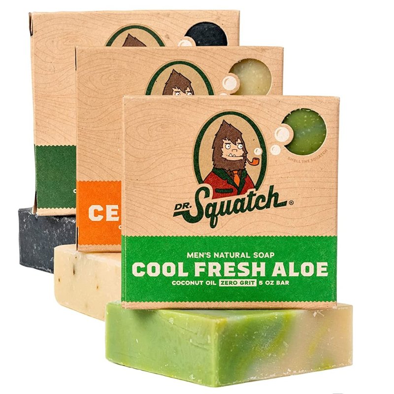 DR. SQUATCH MEN'S NATURAL BAR SOAP - 3 COUNT