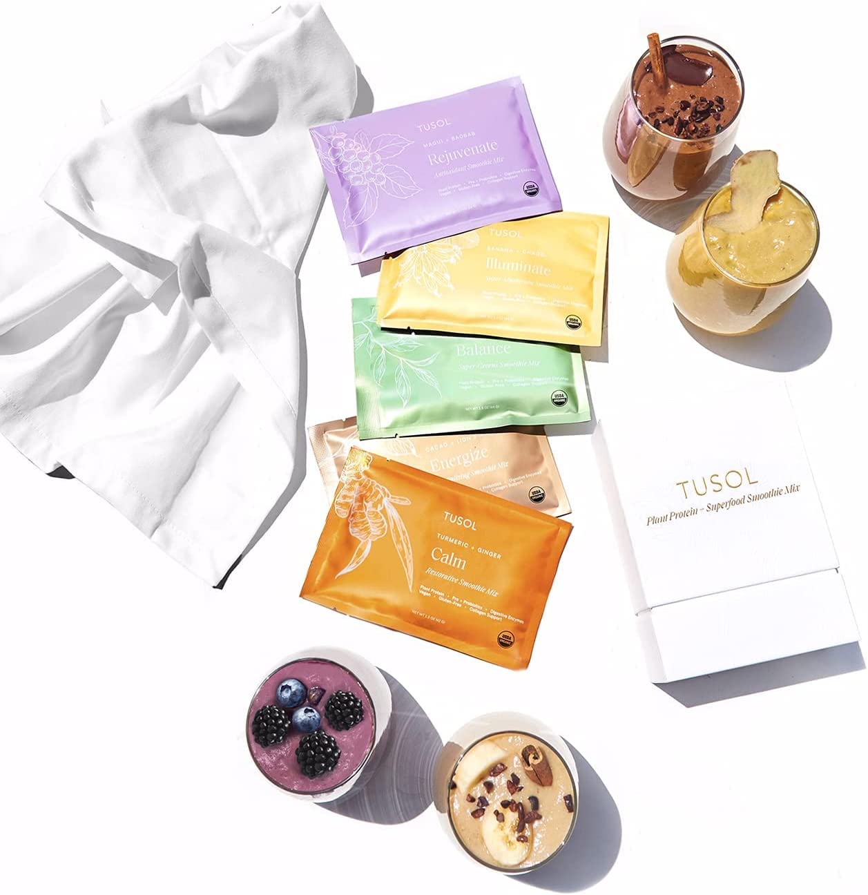 TUSOL PLANT PROTEIN SUPERFOOD SMOOTHIE MIX - 5 COUNT