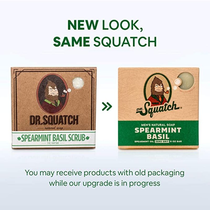DR. SQUATCH NATURAL BAR SOAP FOR MEN - 5 OZ