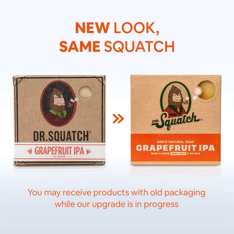 DR. SQUATCH NATURAL BAR SOAP FOR MEN - 5 OZ